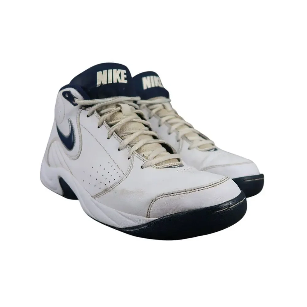 Nike Shoes Mens 9 Athletic Trainers Basketball Sneaker Overplay Mid White Blue